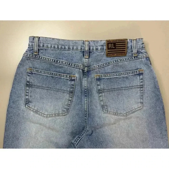 Polo Ralph Lauren Jeans Co Womens Wide Leg Flare Size 10 Hemmed 27” Inseam Light - Picture 15 of 16